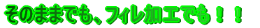 ���̂܂܂ł��A�t�B�����H�ł��I�I